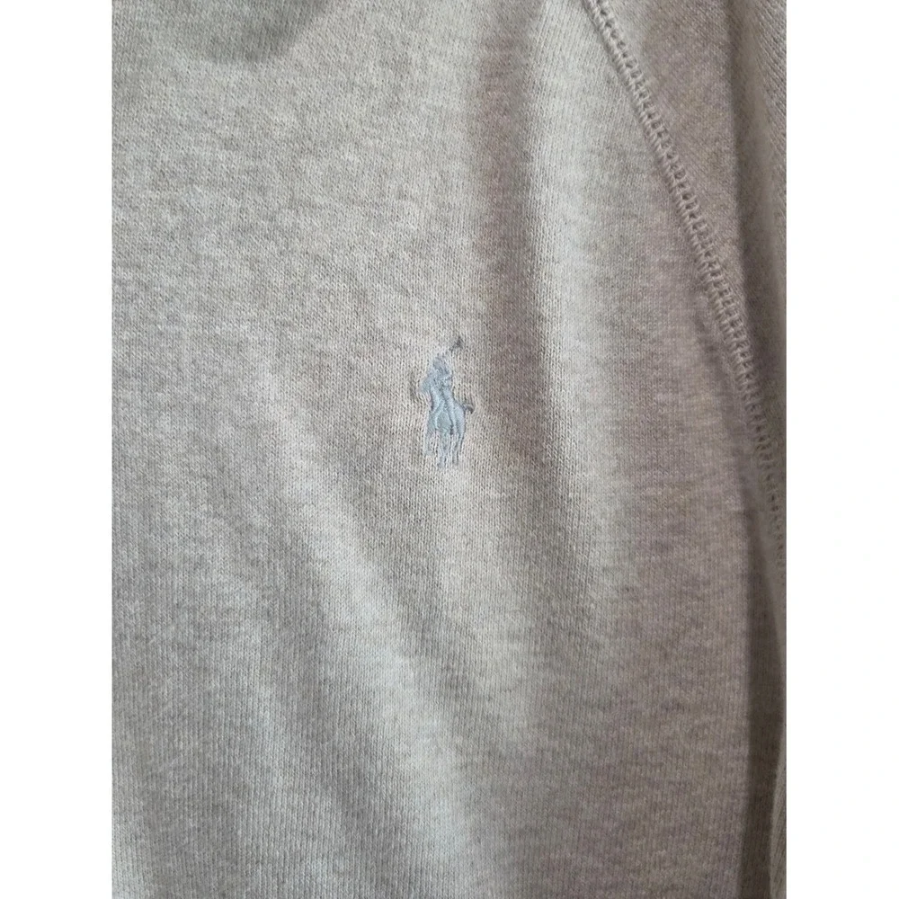 Polo Ralph Lauren Full Zip Cardigan Mens XXL Tan Excellent Cotton Raglan Ribbed